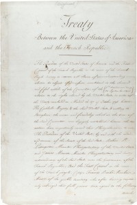 El documento del Tratado.